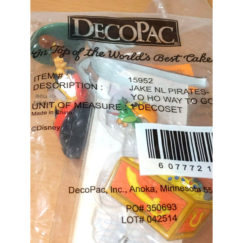DecoPac Jake NL Pirates Yo Ho Way TO Go Cake Decorating Set NEW - Picture 3 of 4